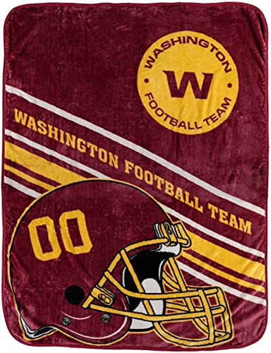 NFL Washington Football Team Slant Raschel Throw Blanket