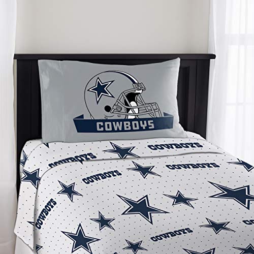 NFL Dallas Cowboys Sheet Set, Twin, Monument