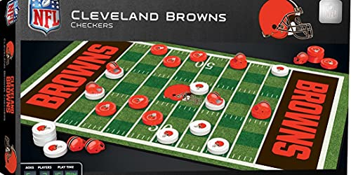 NFL Cleveland Browns Checkers Board Game Set, For 2 Playe 13" x 21"