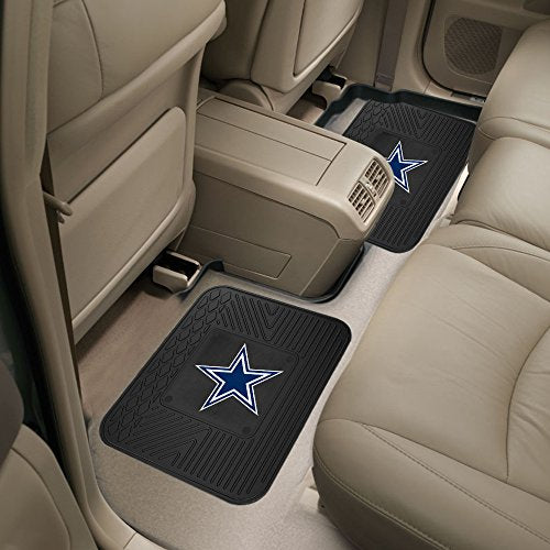 NFL Dallas Cowboys Back Row Utility Car Mats - 2 Piece Set, 14" x 17" One Size