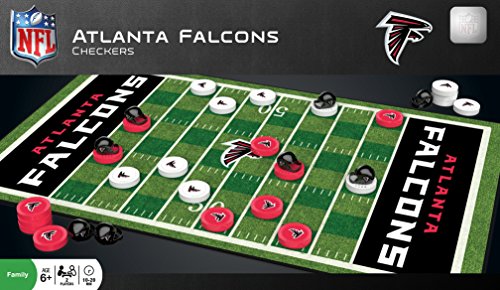 NFL Atlanta Falcons Checkers Board Game Set, For 2 Players, Ages 6+