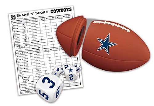 NFL Dallas Cowboys Shake N' Score Travel Dice Game One Size