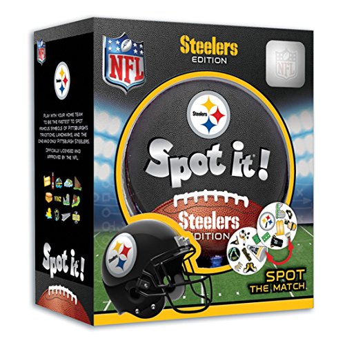 NFL Spot It! Pittsburgh Steelers Edition, Multi, One Size (41754)