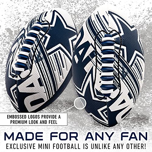 Franklin Sports NFL Dallas Cowboys Football - Youth 8.5" - SPACELACE Grip