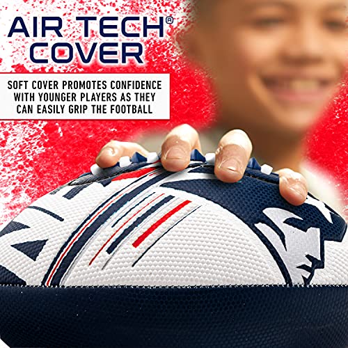 Franklin Sports NFL New England Patriots Football - Youth  8.5" - SPACELACE Grip