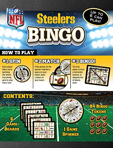 NFL Pittsburgh Steelers Bingo Game One Size