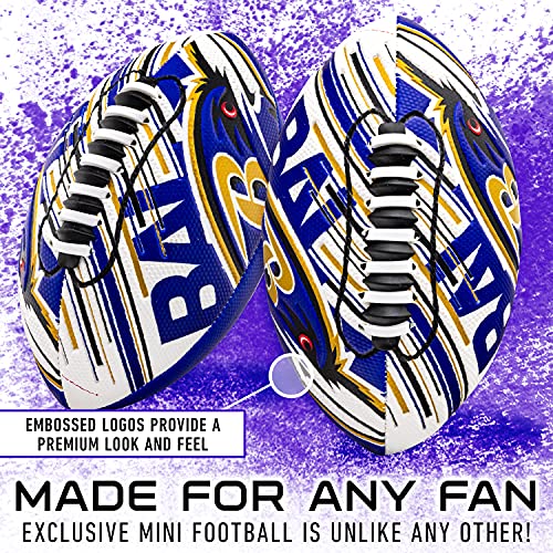 Franklin Sports NFL Baltimore Ravens Football - Youth - 8.5"  SPACELACE