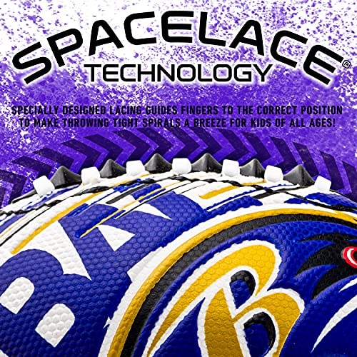 Franklin Sports NFL Baltimore Ravens Football - Youth - 8.5"  SPACELACE