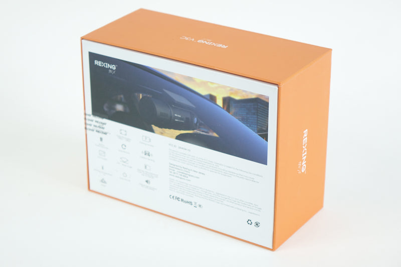 Rexing V3C Dual Channel Front and Cabin 1080p Dash Cam with App Control