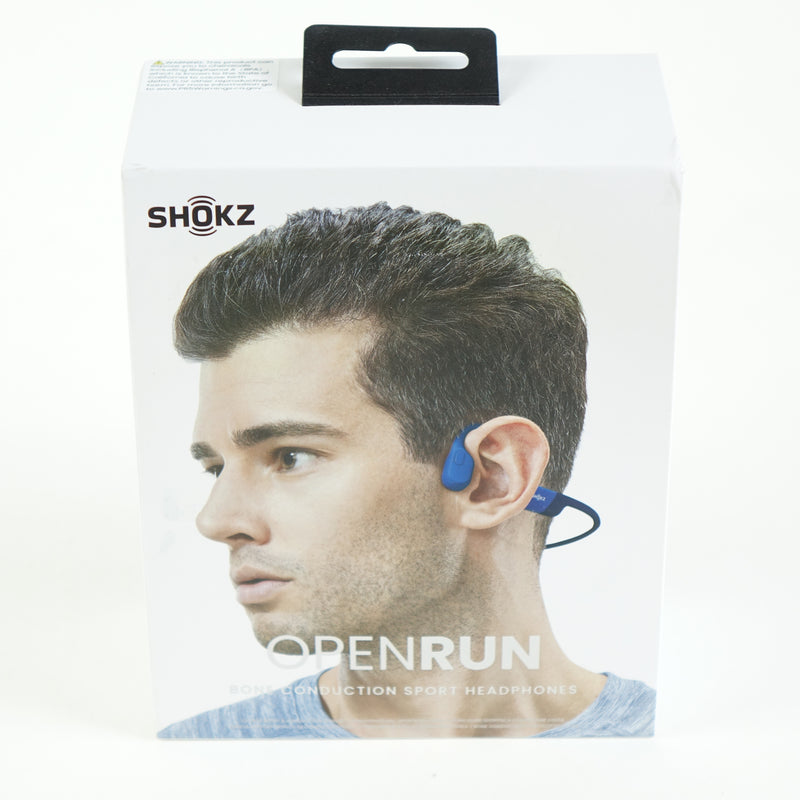 SHOKZ OpenRun Wireless Bluetooth Bone Conduction Headphones - Blue