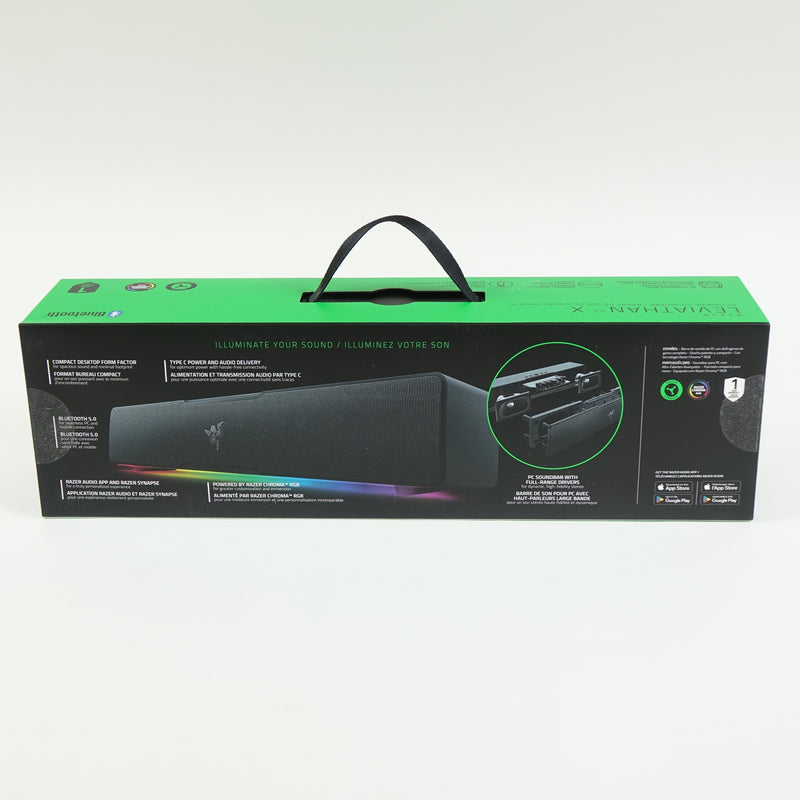 Razer Leviathan V2 X PC Bluetooth Soundbar with Full-Range Drivers - Chroma RGB