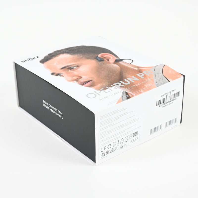 SHOKZ OPENRUN PRO Wireless Bluetooth Bone Conduction Headphones - Black
