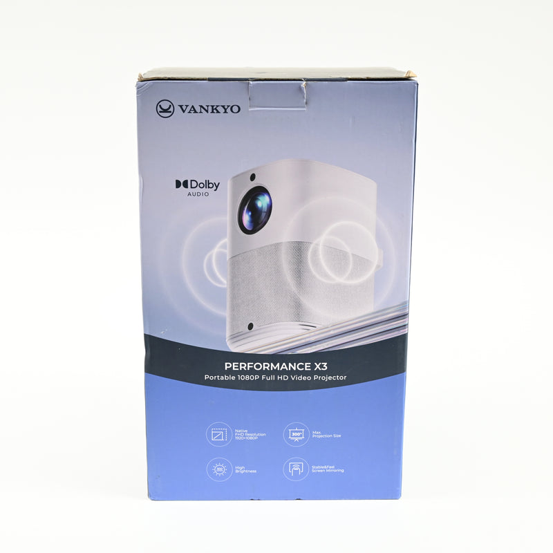 Vankyo X3 Native 1080P FHD Vertical Projector with Dolby Audio Sound