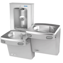 Oasis VersaCooler II Wall Mount Bi-Level Indoor Water Cooler in Greystone with E