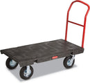 Rubbermaid 443610BLA Heavy-Duty Platform Truck Cart 1200lb Capacity 24" x 48" Pl