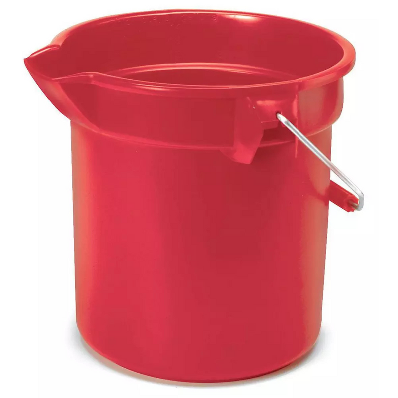 Rubbermaid Brute 14 qt Round Bucket in Red FG261400RED
