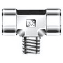 (PACK of 5) DK-LOK GTB-4N-S 1/4" NPT Branch Tee 316 SS Female x Female x Male