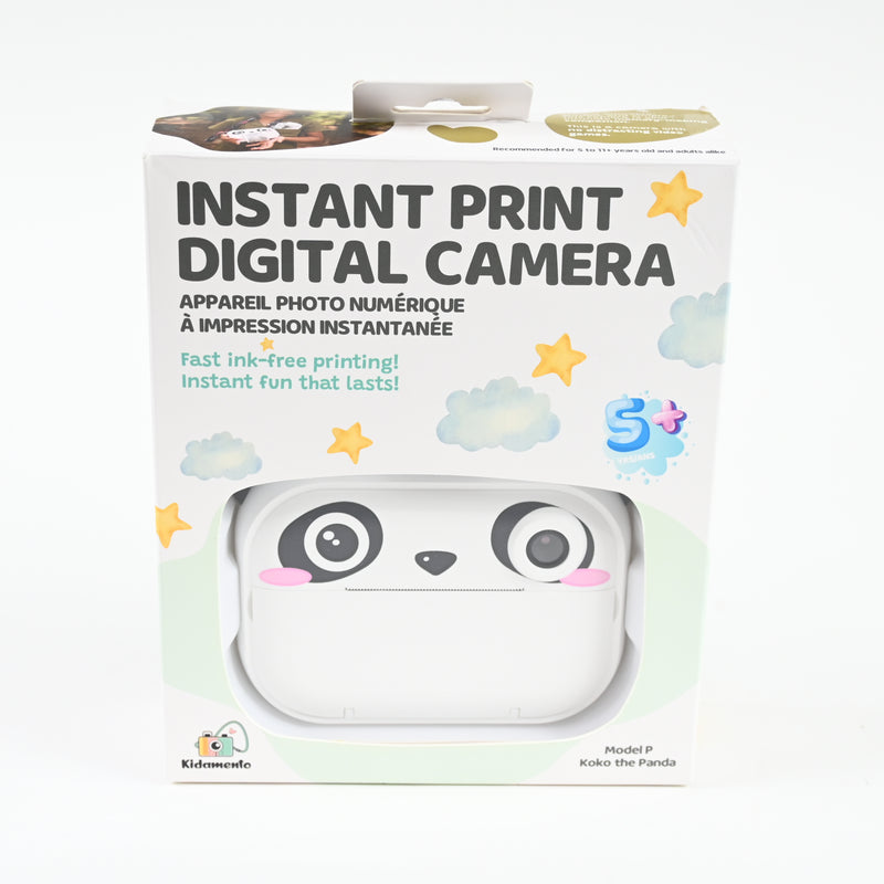 Instant Print Kids Digital Camera & Video w/ Selfie Camera by Kidamento -Model P