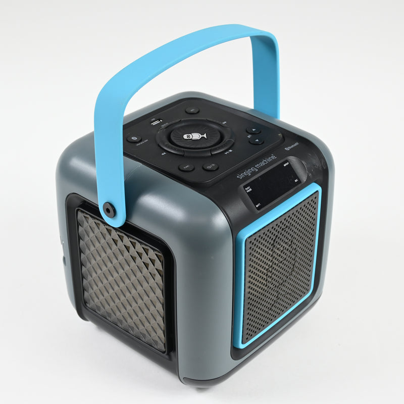 Singing Machine Bluetooth Karaoke System, Cube Mini - Rechargeable Speaker