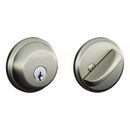 Schlage B Series Single Cylinder Deadbolt in Satin Nickel 244881