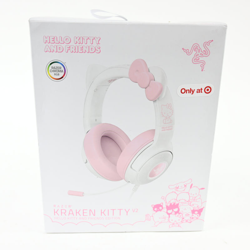 Razer Kraken Kitty V2 USB Headset w/ Kitty Ears Hello Kitty and Friends Edition