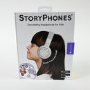 StoryPhones by ONANOFF Storytelling Foldable Bluetooth Kids Headphones - White