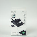 iHome 4 USB Port Charging Station - Black - IH-CT711B