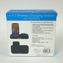 Smartpoint Foldable Charging Alarm Clock 4-in-1 Charging Station