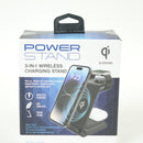 Tzumi PowerSync 3-in-1 Wireless Charge Stand - Black