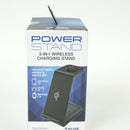 Tzumi PowerSync 3-in-1 Wireless Charge Stand - Black