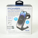 Tzumi PowerSync 3-in-1 Wireless Charge Stand - Black
