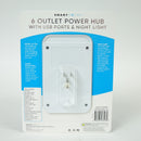 6 Outlet Power Hub USB & Type C Charging with Phone Holder