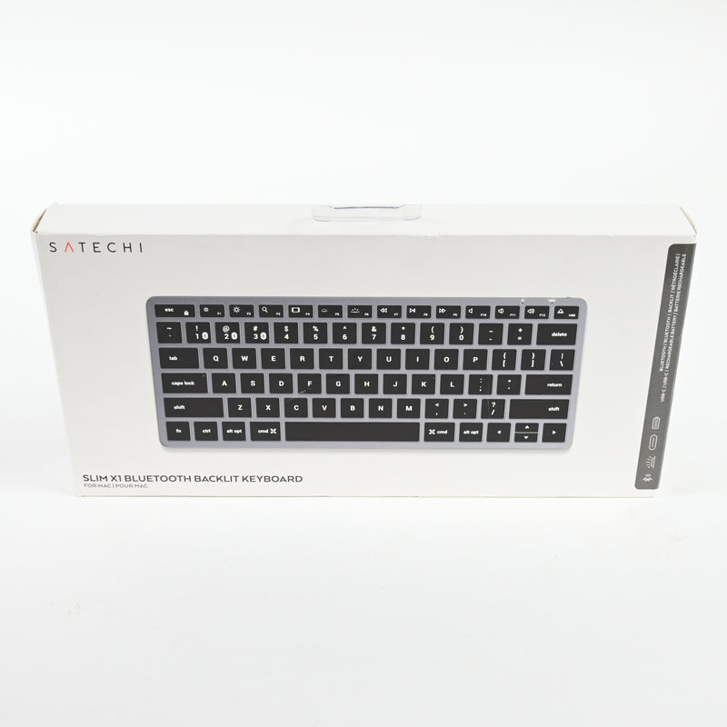 Satechi Slim X1 Bluetooth Backlit Keyboard – Multi-Device Sync – Space Gray