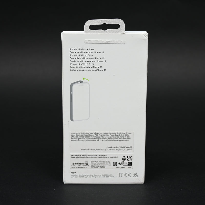 Apple - iPhone 15 Silicone Case with MagSafe - Black