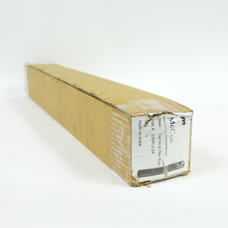 McCue FlexCore CartStop Flex Post 3" dia 24" high POP1032728 CSFPOST-3-24 Silver