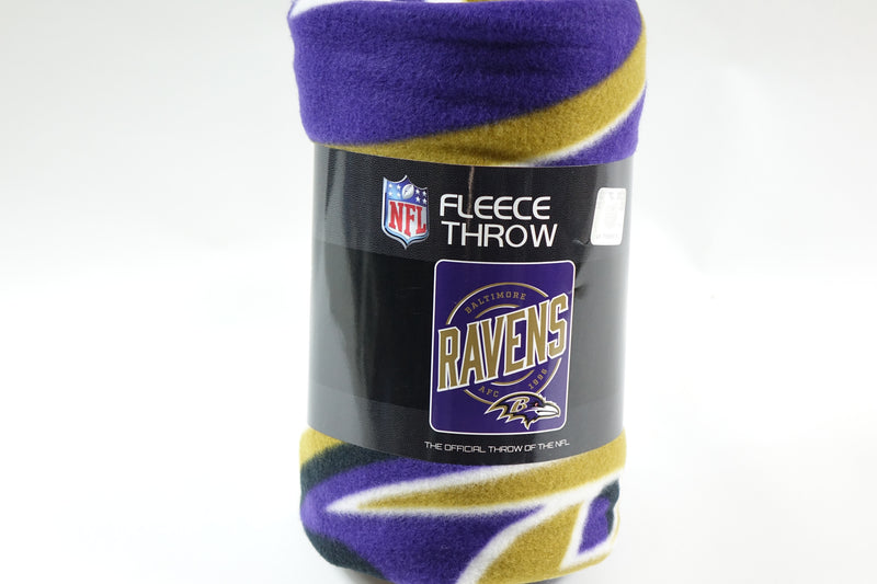 NFL Baltimore Ravens Fleece Throw Blanket, 50" x 60", Campaign