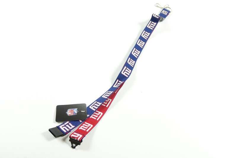 NFL New York Giants Two Tone Lanyard, Dark Blue/Red, One Size