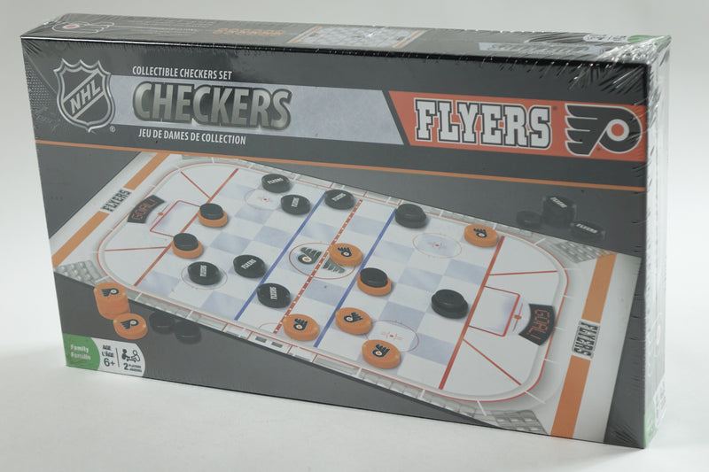 NHL Philadelphia Flyers Checkers Board Game , 13" x 21"