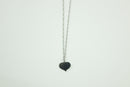 NFL Mini Heart Glitter Necklace Las Vegas Raiders