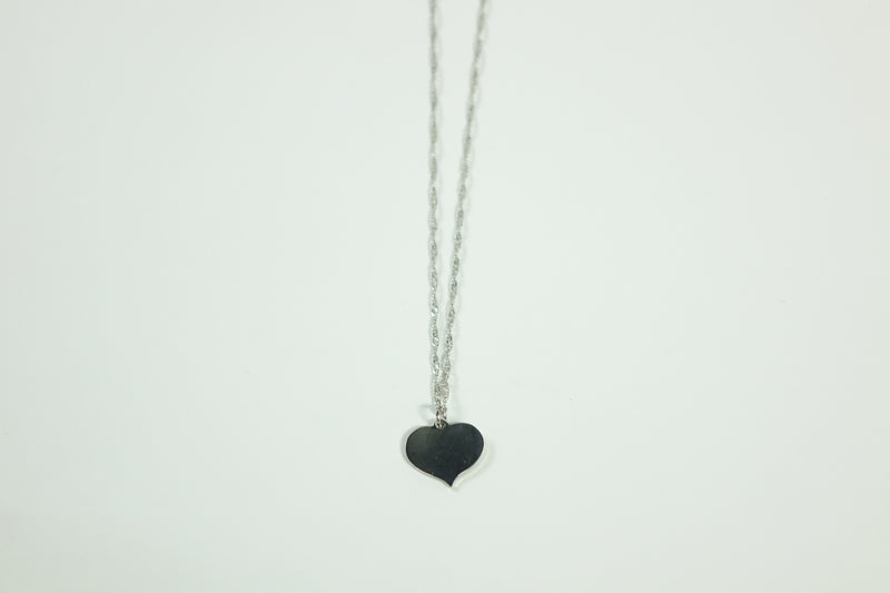 NFL Mini Heart Glitter Necklace Las Vegas Raiders