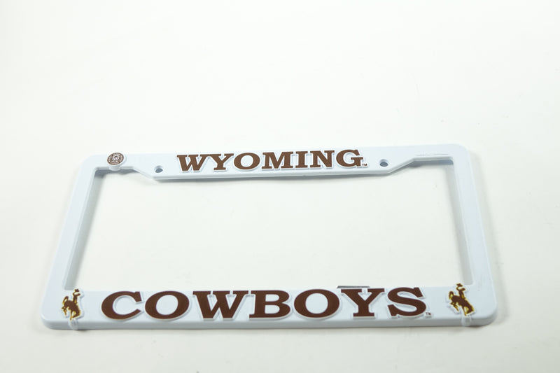 Wyoming Cowboys Official NCAA License Plate Frame Plastic 454456