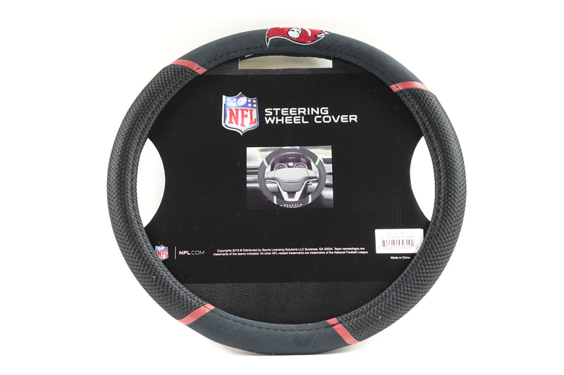 NFL Tampa Bay Buccaneers Embroidered Steering Wheel Cover 15 Inch Diameter