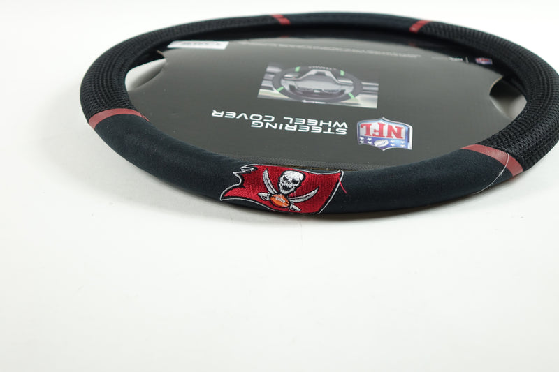 NFL Tampa Bay Buccaneers Embroidered Steering Wheel Cover 15 Inch Diameter