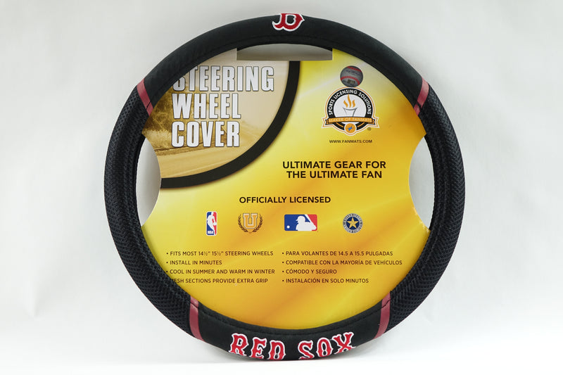 MLB Boston Red Sox Embroidered Steering Wheel Cover