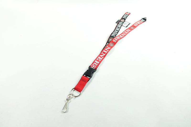 NFL San Francisco 49ers Unisex Two-Tone lanyard, Red, Small One Size S