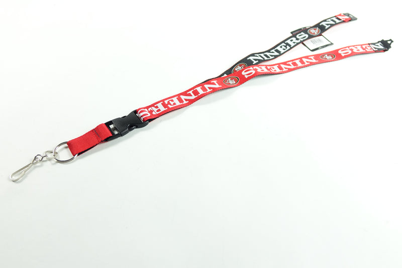 NFL San Francisco 49ers Unisex Two-Tone lanyard, Red, Small One Size S