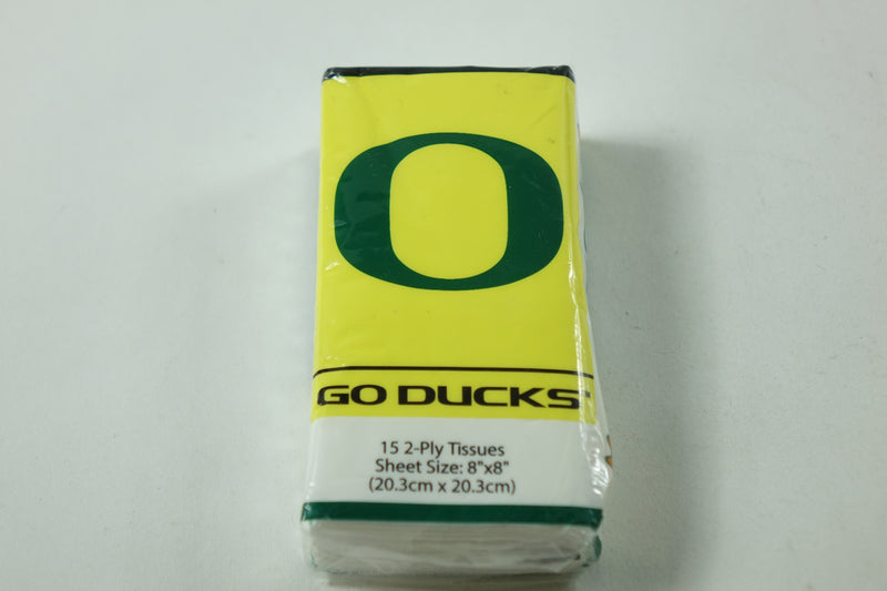 NCAA Oregon Ducks Pocket Tissues Countertop Display - 2-Ply