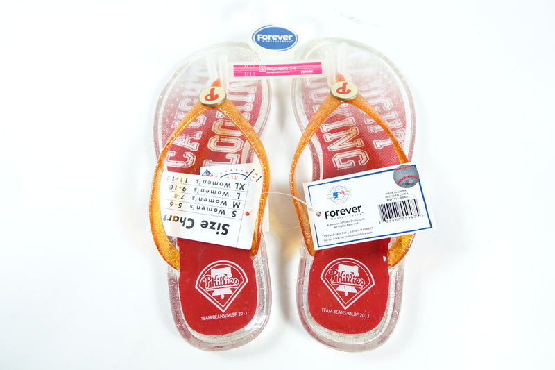 Philadelphia Phillies flipflops, women's small,5.6.