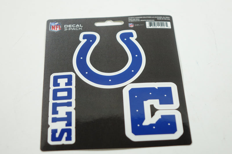 NFL Indianapolis Colts Team Decal, 3-Pack Standard