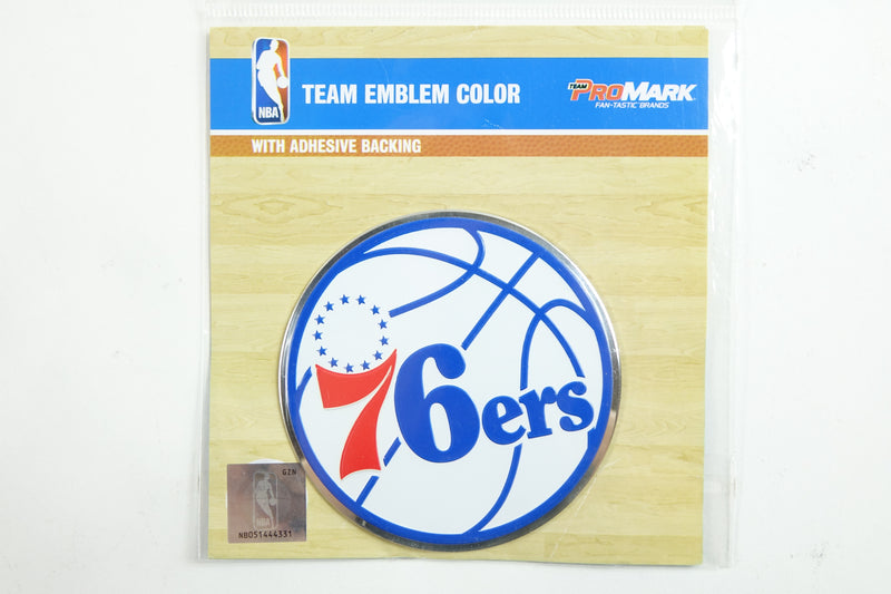 NBA Philadelphia 76ers Heavy Duty Aluminum Embossed Color Emblem